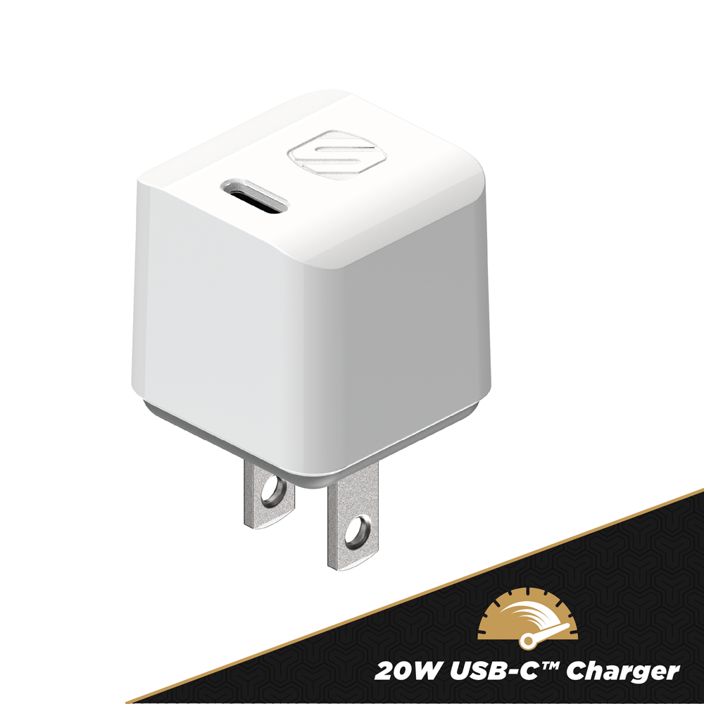 20 watt USB-C charger in white