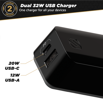 Dual USB-C & USB-A  Home Charger