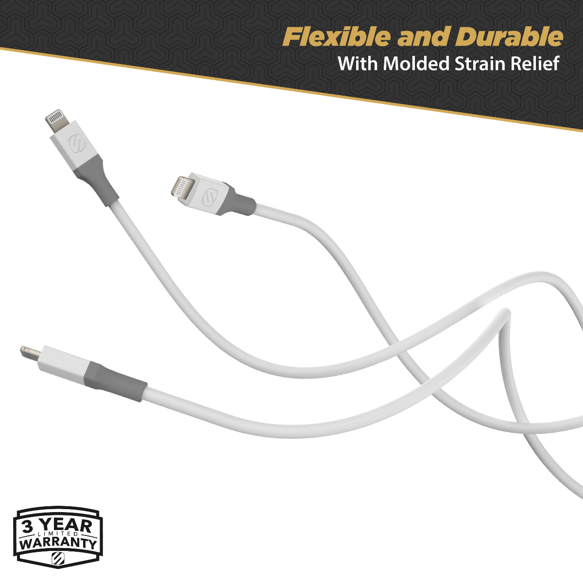 Flexible and Durable with Molded Strain Relief