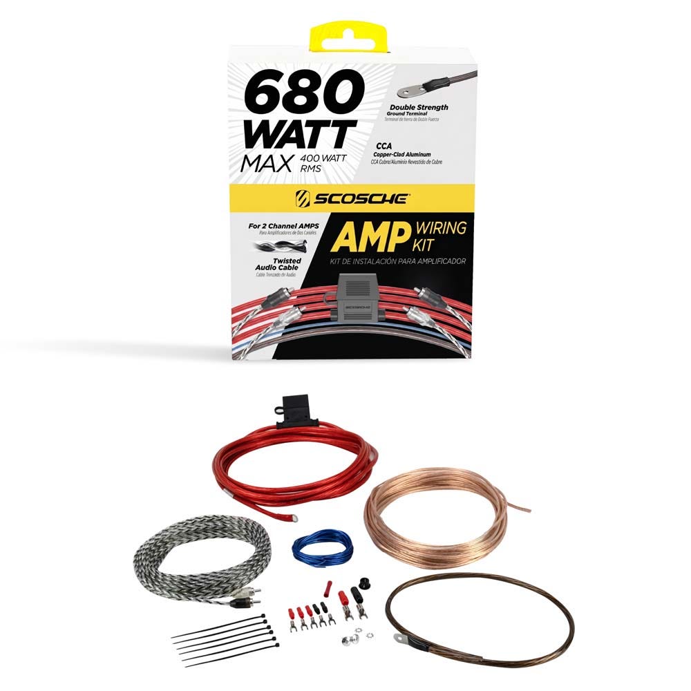 Install Centric 8 Gauge  2-Channel Amp/Subwoofer Wiring Kit