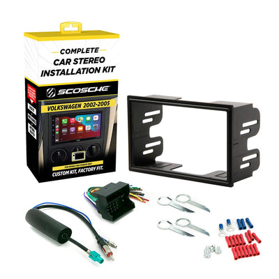Volkswagen 2002-2005 Double DIN Complete Installation Solution