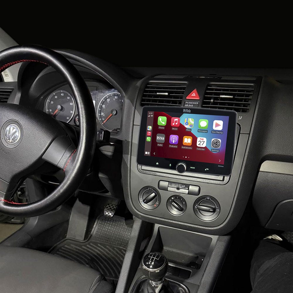 Select 2006-2015 Volkswagen Double DIN Complete Stereo  Installation Solution in dash