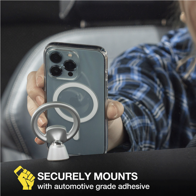 Securely mounts with automotive grade adhesive.