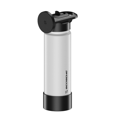 22 oz. Insulated Water Bottle with Built-In MagSafe Compatible Phone Mount  White