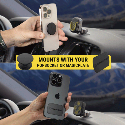 Mounts with your PopCocket or MagicPlate