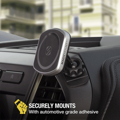 Securely mounts with automotive grade adhesive