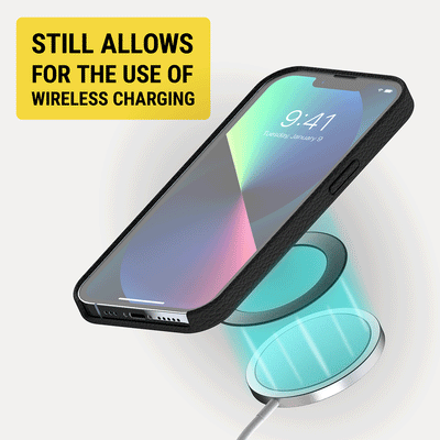 Still allows for the use of wireless charging