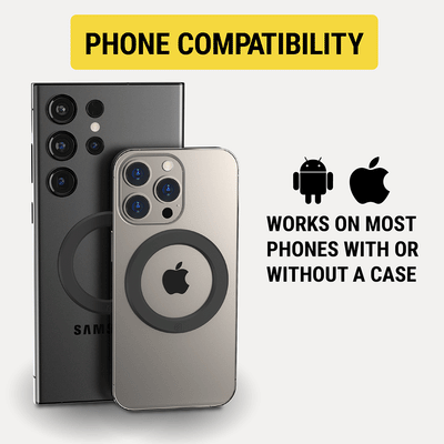 Phone compatibility - works on most phones with or without a case