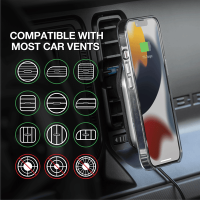 MagSafe Compatible Wireless Charging Vent Mount