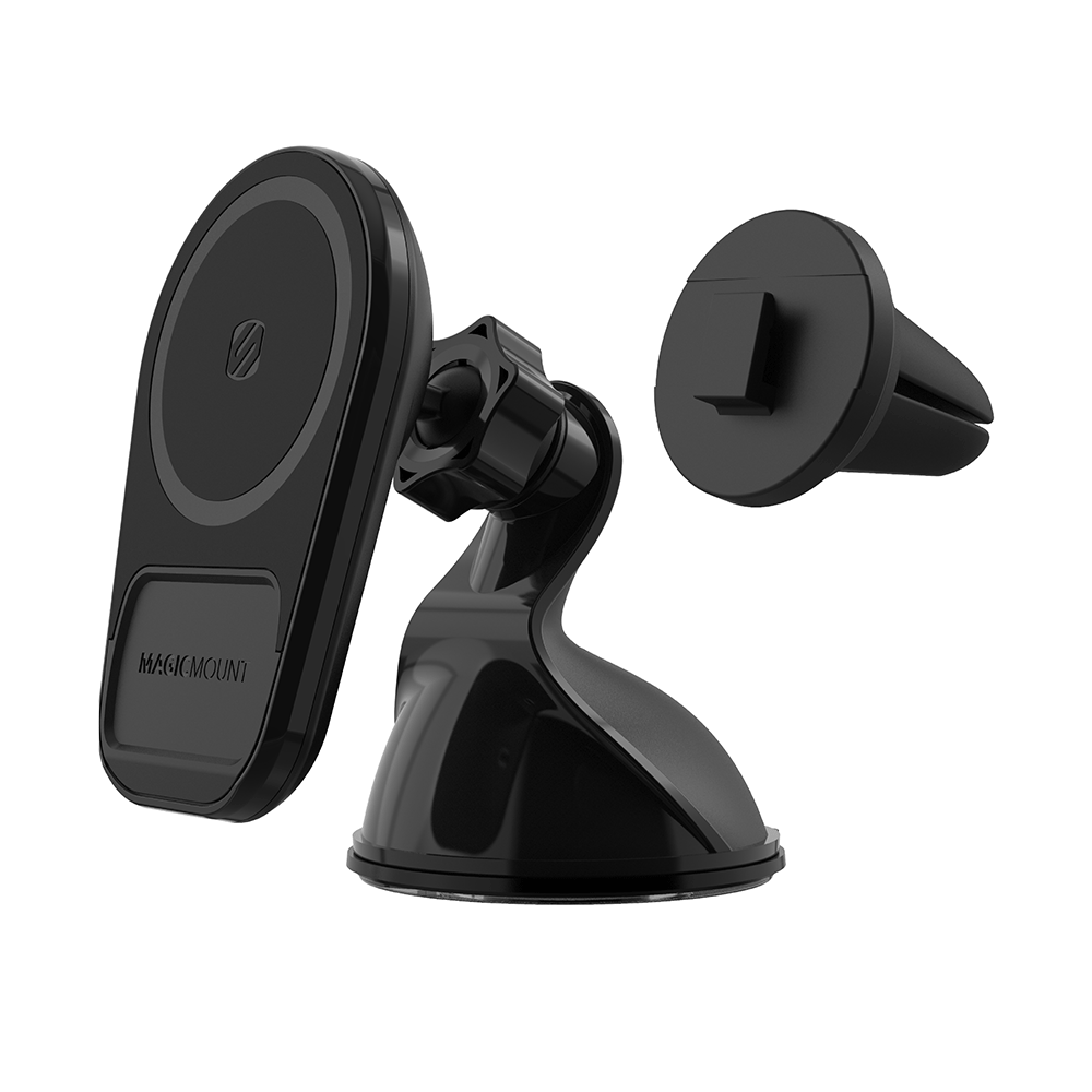 MagSafe Compatible Magnetic Wireless Charging Phone Mount with vent option