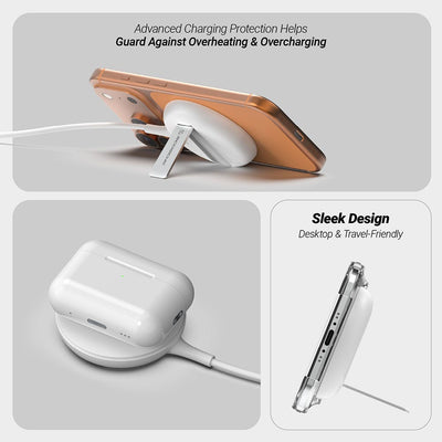 Advanced charging protection helps guard against overheating and overcharging. Sleek design is desktop and travel friendly.