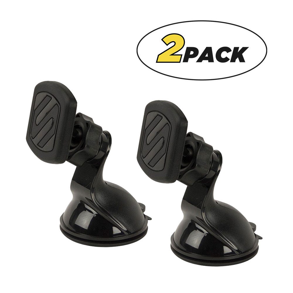 2-Pack Suction Cup Phone Mount Black