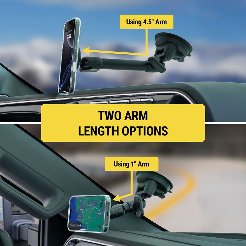 Two arm length options: 4.5 inch  1 inch