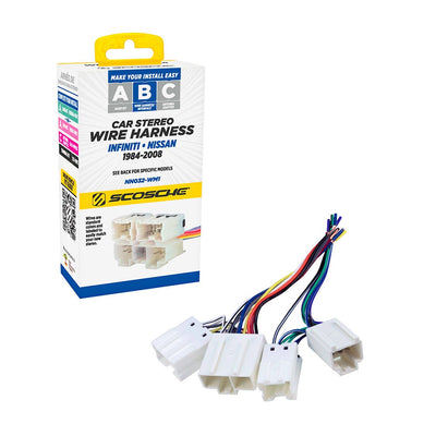 Scosche Wiring Harness Compatible with Select 1984-2012 Infiniti  Nissan and Suzuki NN032-WM1