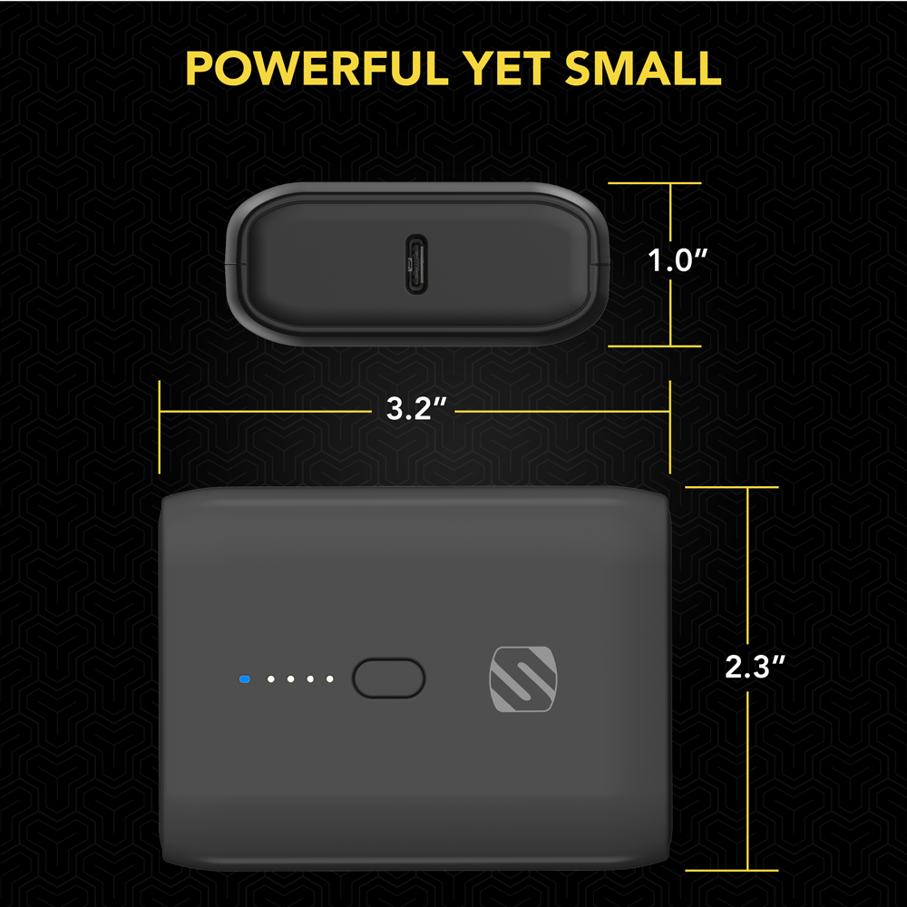 Compact 10K mAh Dual-Port Power Bank