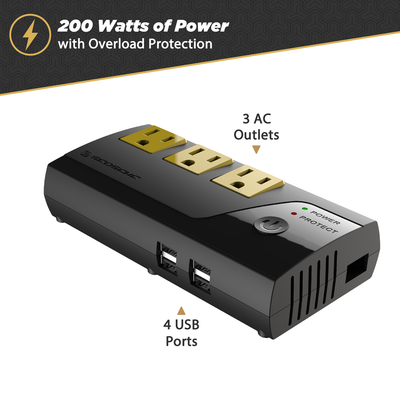 Portable 200W Power Inverter