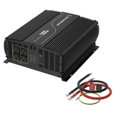 3000W 6K Modified Sine Wave Inverter with 4 AC Outlets and 2 USB-A Ports