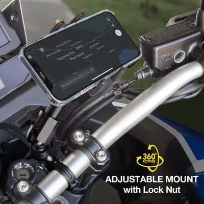 TerraClamp™ Handlebar Device Mount features 360° rotation. Adjustable mount with lock nut.