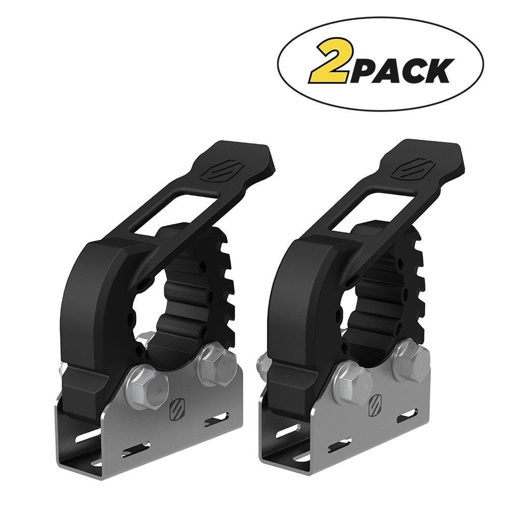 Flexible Straps with Metal Brackets for Tools  Flashlights  and More (2-Pack)