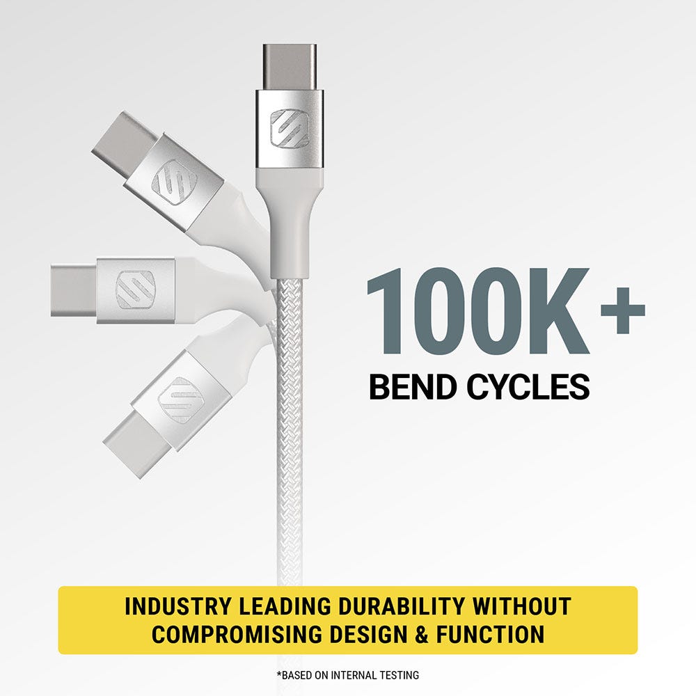 100K+ Bend cycles (based on internal testing). Industry leading durability without compromising design and function.