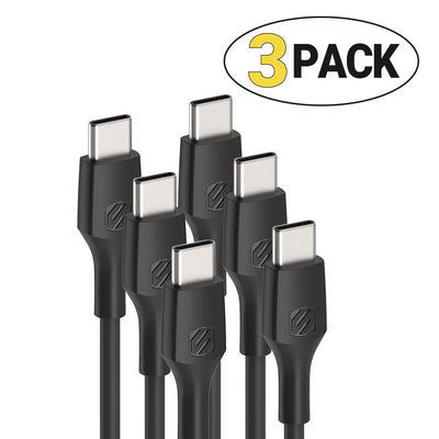 60W PD USB-C 1-ft. Charging Cable 3 pack