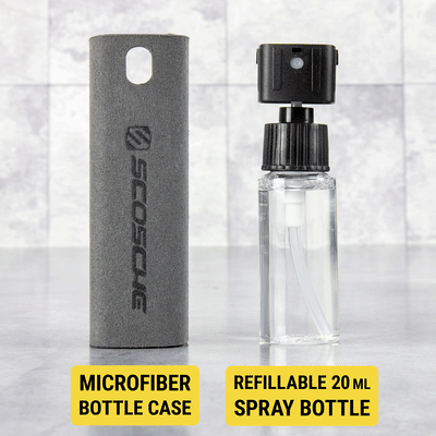Microfiber bottle case  refillable 20ML Spray bottle