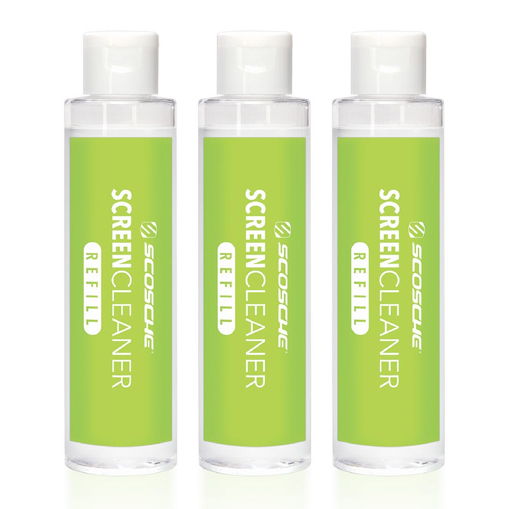2-in-1 Screen Cleaning Portable Mister Refill Bottles Only (3-Pack)