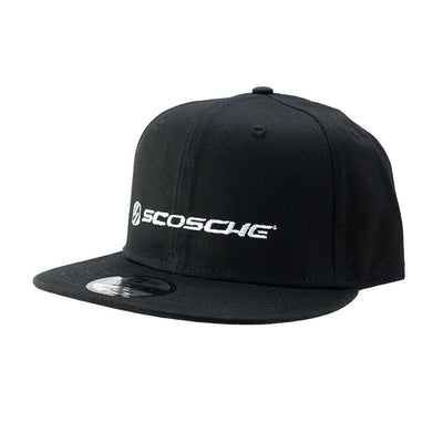 side view Embroidered Scosche Logo Hat - Black