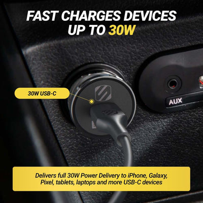 Fast charges devices up to 30W. 30watt USB-C. Delivers full 30W power delivery to iPhone  Galaxy  Pixel  tablets  laptops and more USB-C devices