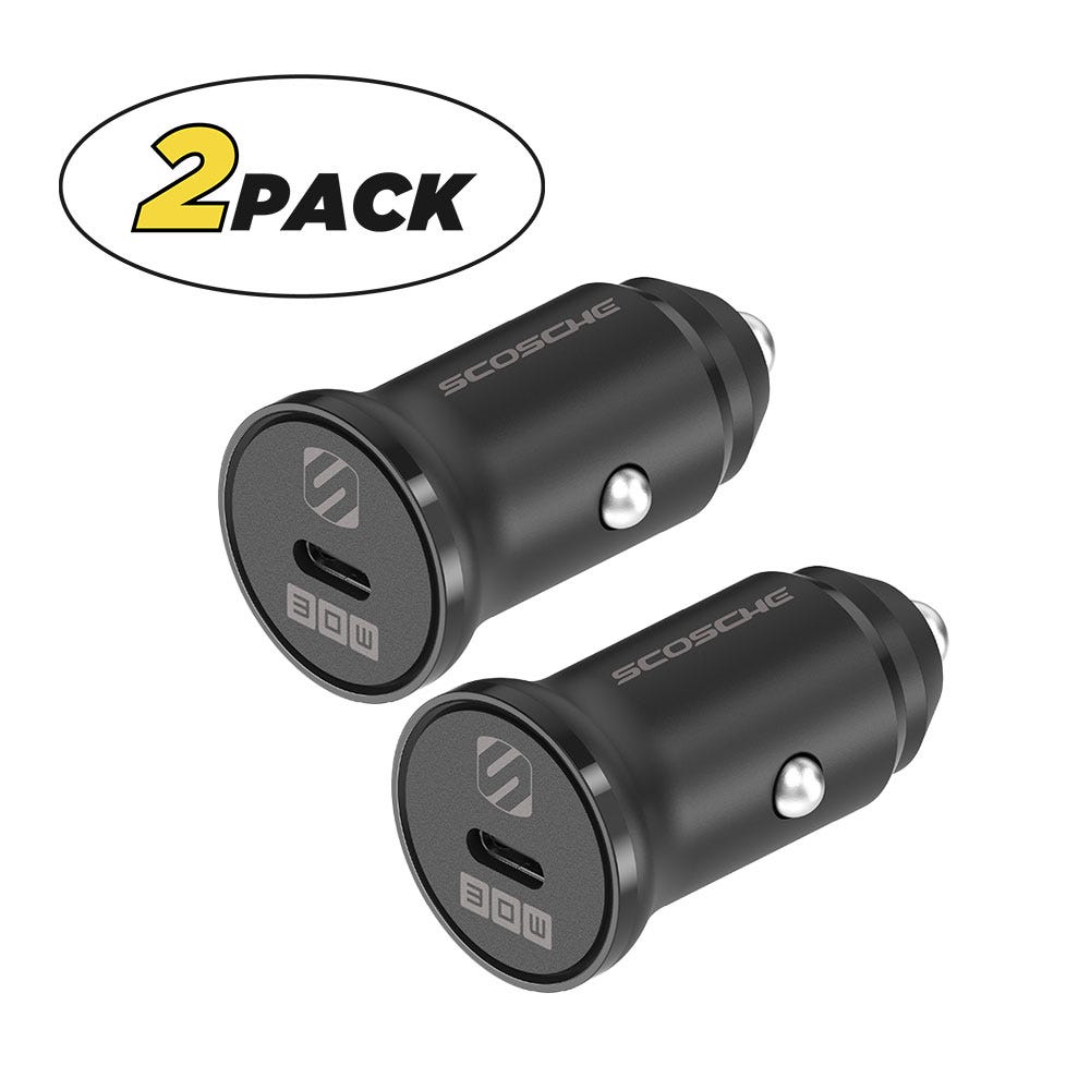 USB-C 30W Power Delivery Car Chargers (2-Pack)