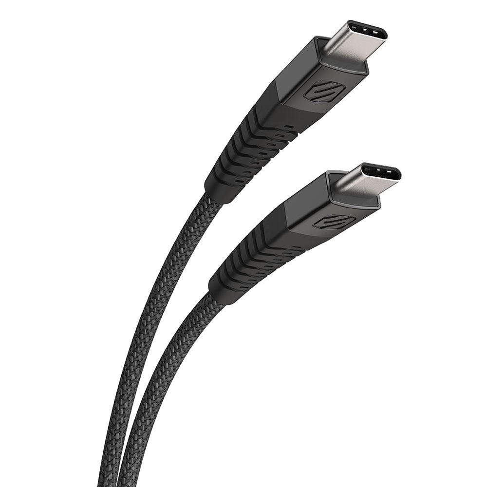 Heavy-Duty USB-C 4-Ft. Charging Cable  Black