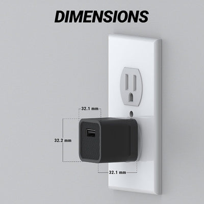 Dimensions: Face - 32.1mm by 32.3 mm. 32.1mm depth.