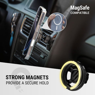 MagSafe Compatible. Strong magnets provide a secure hold