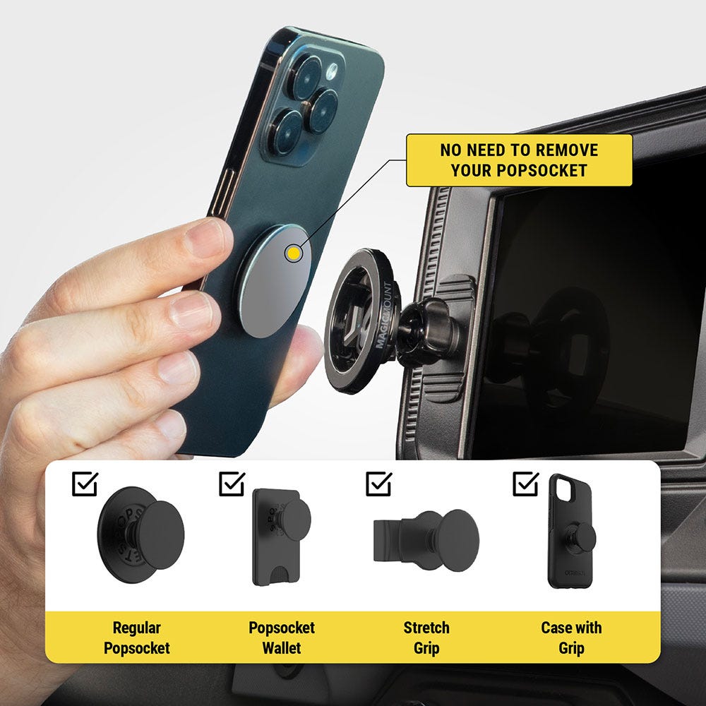 No need to remove your PopSocket (regular  Popsocket Wallet  Stretch Grip  Case with Grip)