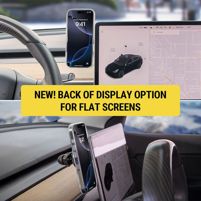 New! Back of display option for flat screens