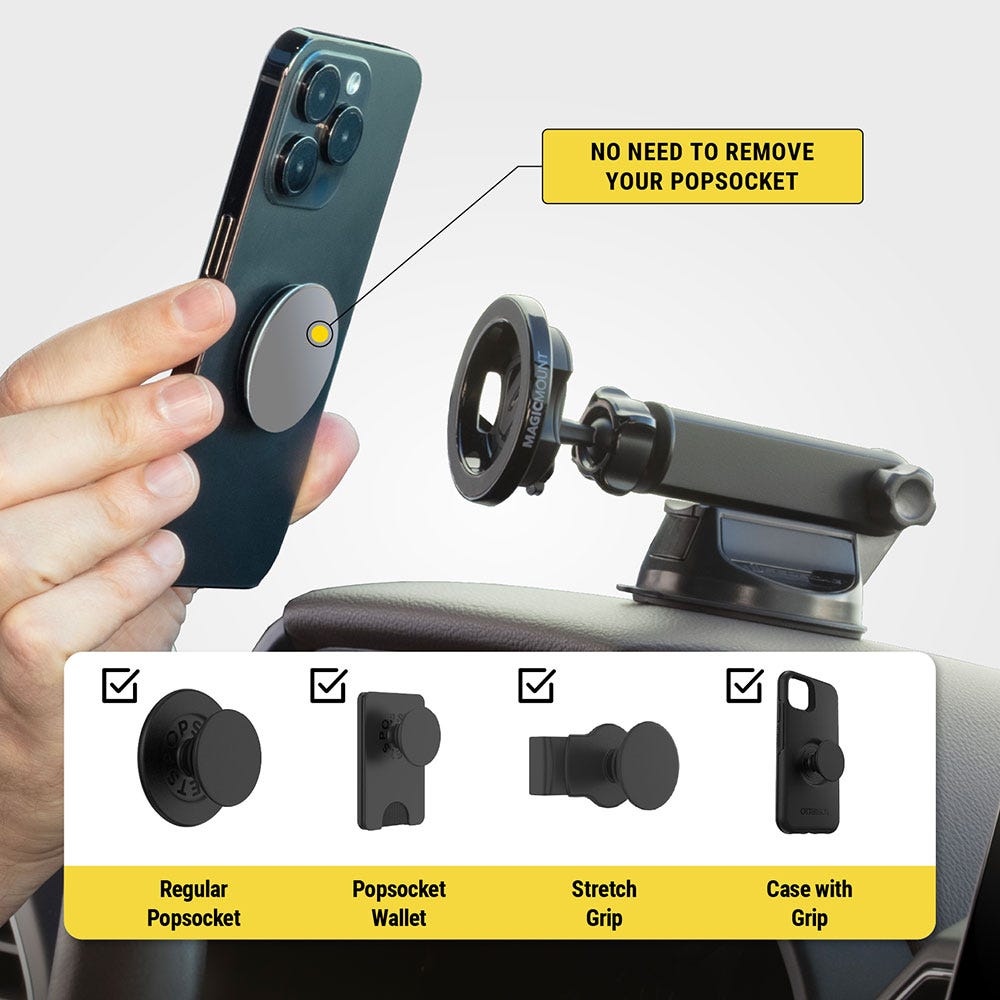 No need to remove your PopSocket (regular  Popsocket Wallet  Stretch Grip  Case with Grip)