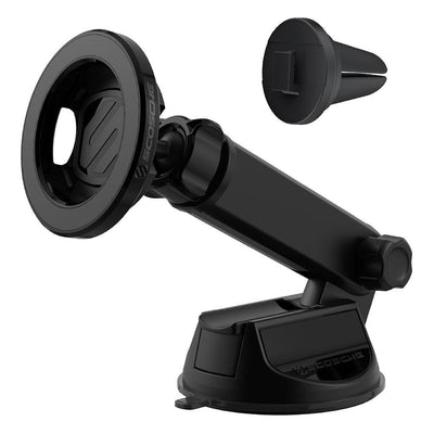 MagSafe Compatible 3-in-1 Flip-Arm Phone Mount for Window  Dash  and Vent