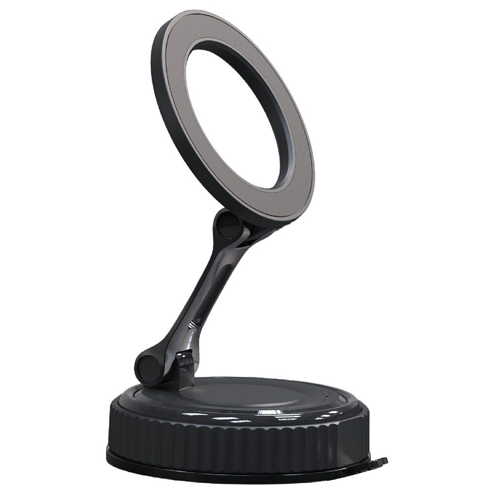MagSafe Compatible Collapsible Phone Mount with Swivel Suction Base