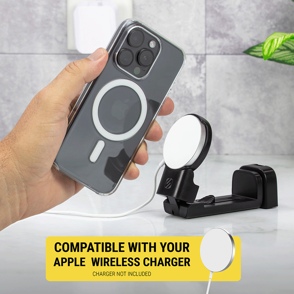 Compatible with your Apple wireless charger (charger not included)