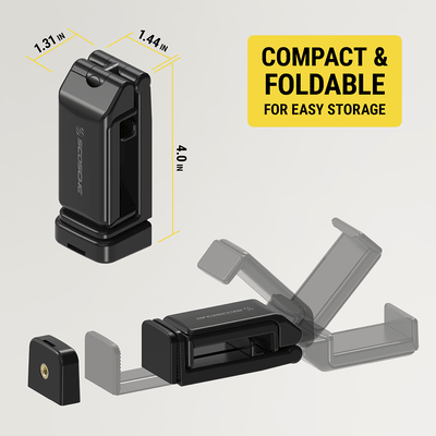 Compact & foldable for easy storage - 1.31 inches  by 1.44 inches  by 4.0 inches