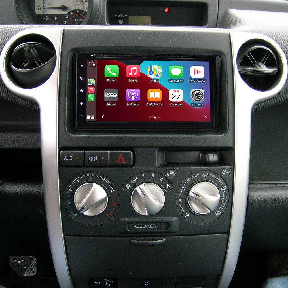 Toyota Scion 2000-2017 Double DIN Complete Installation Solution in car dash
