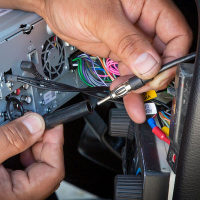 Universal Antenna Adapter for Select 1974-Up vehicles plugging into vehicle
