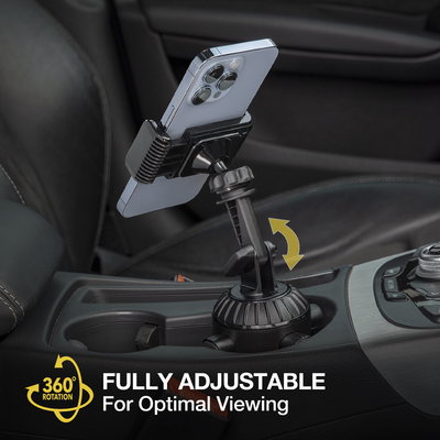360 degree rotation. Fully adjustable for optimal viewing.