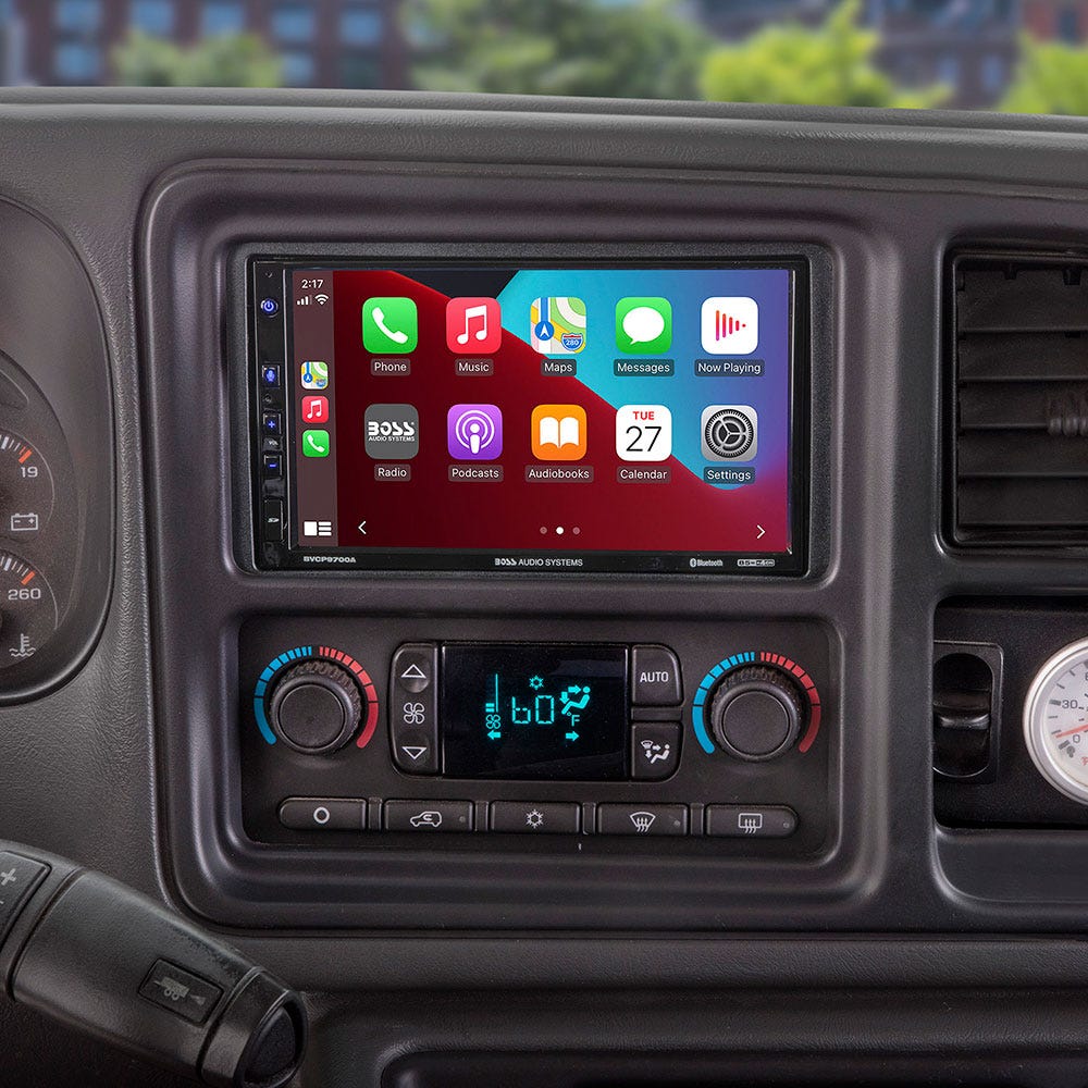 Scosche Double or Single DIN w/ Pocket Radio Dash Kit Compatible with 1994-2012 GM GMT2049A-WM1 in car dash